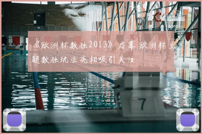 《欧洲杯数独2013》启幕 欧洲杯主题数独玩法亮相吸引关注